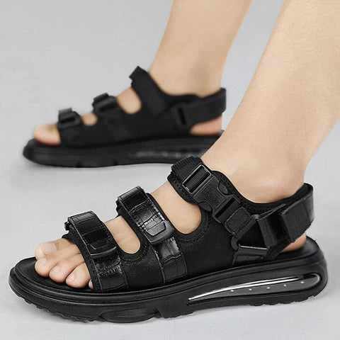 Sandália de Couro Masculina Sport Crocodille