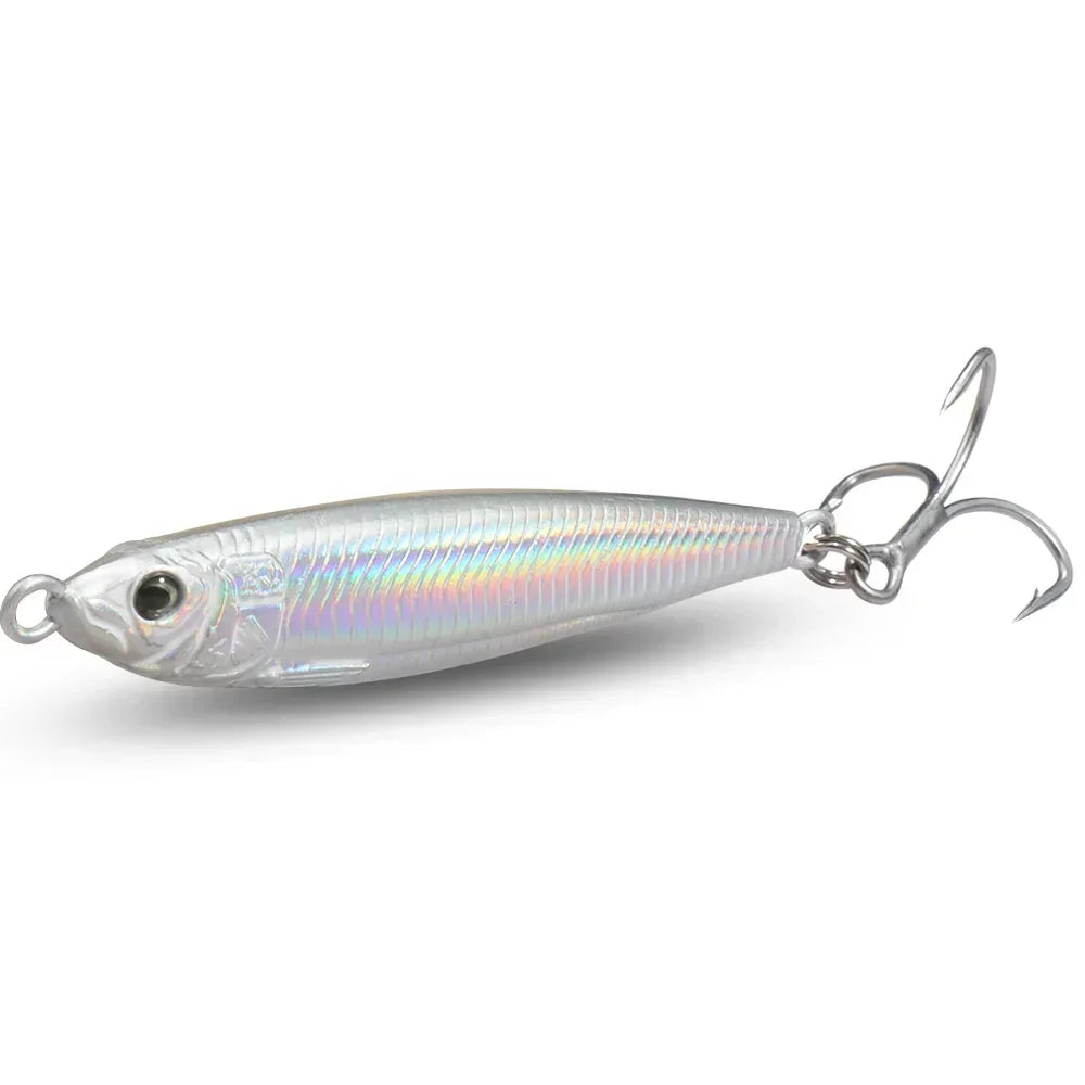 Isca Artificial Jig Metálica com Olhos 3D e Anzol Triplo – Água Doce e Salgada Energy Express