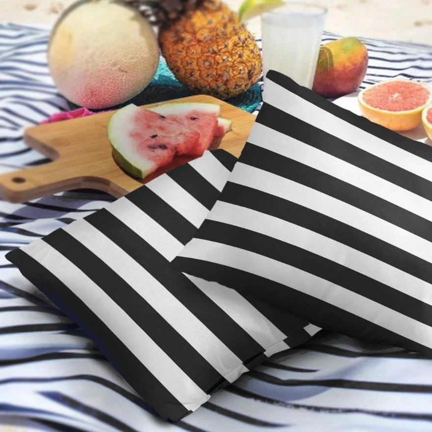 Capa de Almofada Impermeável Listrada para Área Externa Energy Express