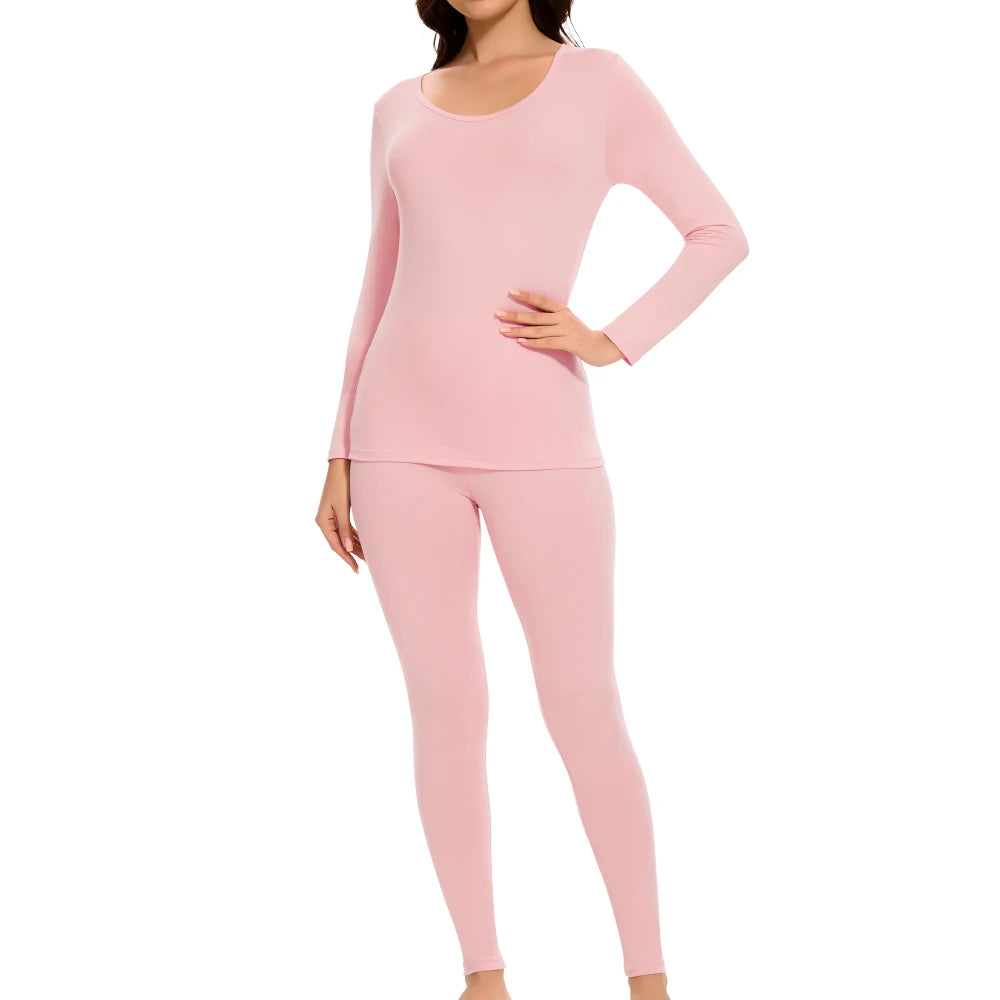 Segunda Pele Feminina com Flanela – Conjunto Térmico Quente e Confortável Energy Express