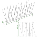 Passarinheira para telha telhado Espícula anti Pássaros Pombos - 12 peças energy express