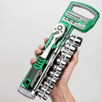 Jogo de Chave Catraca com Soquetes 1/4” Portátil – Kit de Ferramentas para Reparo Automotivo e Doméstico Energy Express