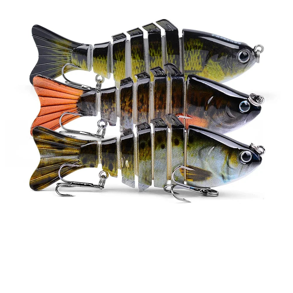 Isca Artificial Articulada para Pesca em Rios e Mar – Reflexiva, Efeito Luminoso Energy express