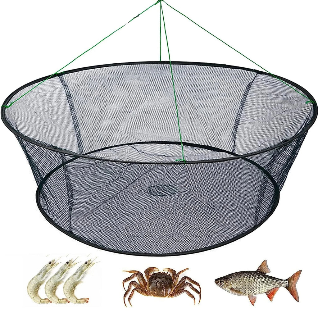 Rede de Pesca Dobrável com Bolsa para Isca