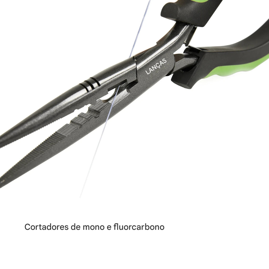 Alicate de Pesca Multifuncional Inoxidável com Capa – Removedor de Anzol, Cortador e Abridor de Argola Energy express