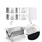 Churrasqueira Portátil a Carvão de Inox