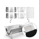 Churrasqueira Portátil a Carvão de Inox