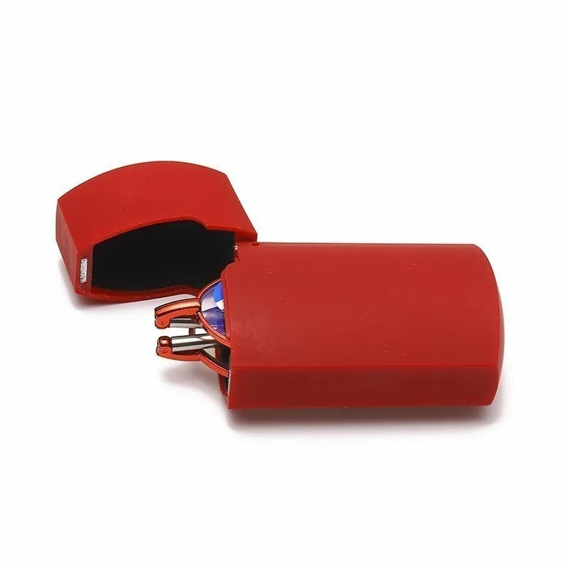 Óculos Dobrável de Grau para Leitura - Anti Luz Azul Energy Express vermelho