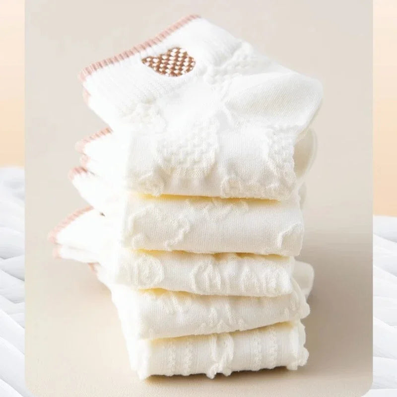 Kit de Meias Bordadas Femininas Confortáveis e Quentinhas Energy Express