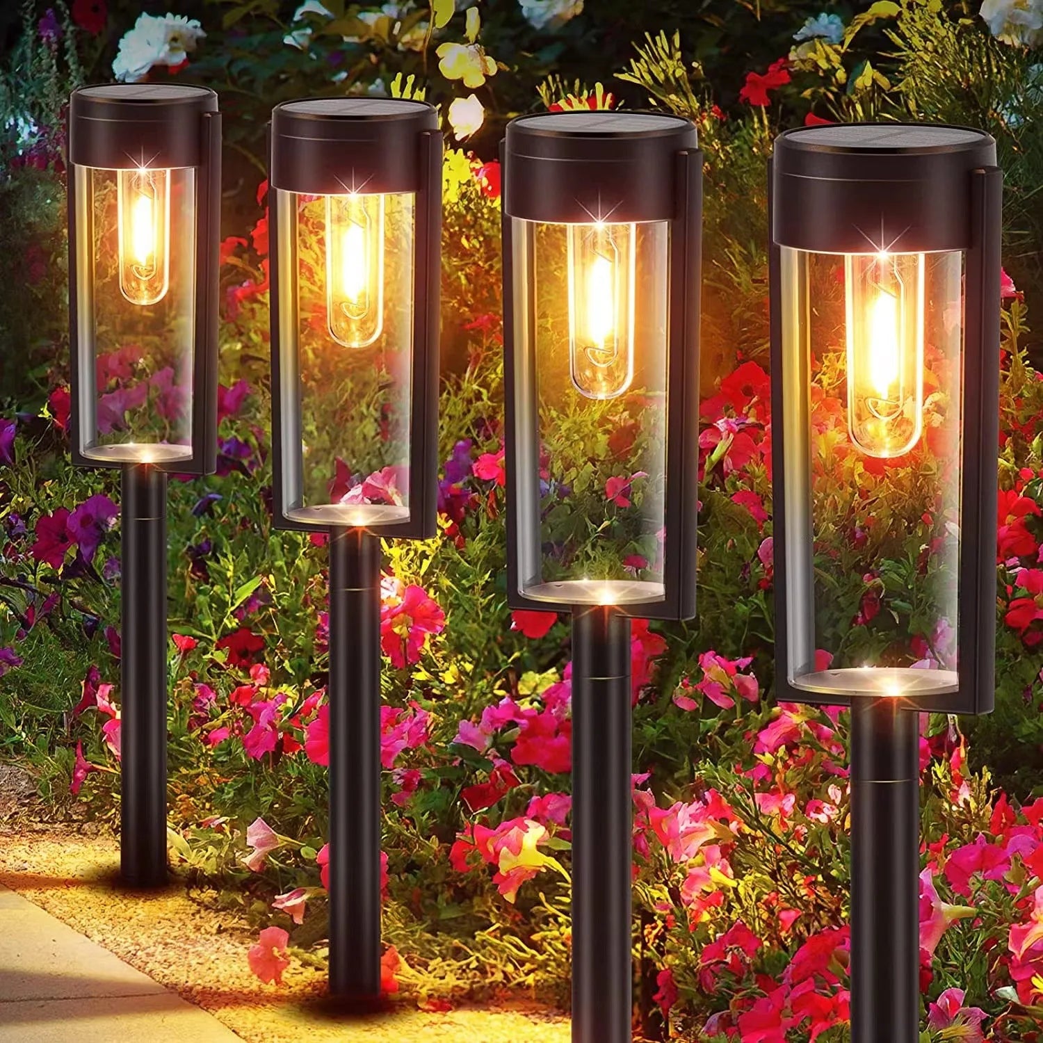 Poste Iluminação de Jardim - Luz Solar para Caminho Externo ENERGY EXPRESS