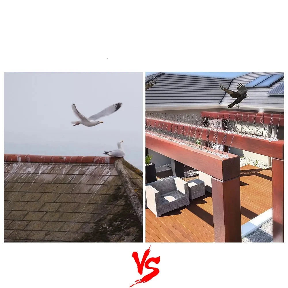 Passarinheira para telha telhado Espícula anti Pássaros Pombos - 12 peças energy express