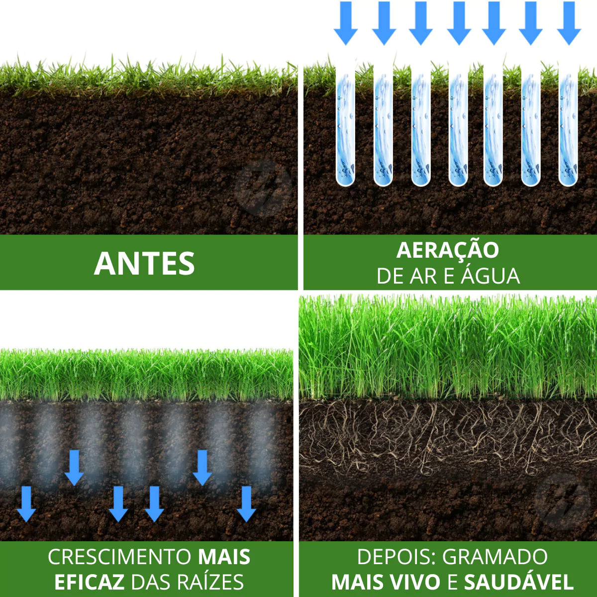 Suporte Aerador de Grama Solo Manual para Sapatos com Pinos - Par energy express