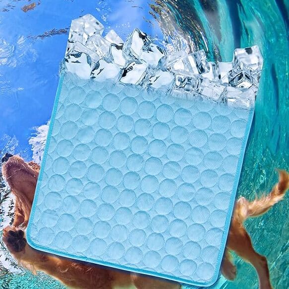 Tapete Gelado Pet cachorro gatos Térmico Refrescante cinza Energy Express