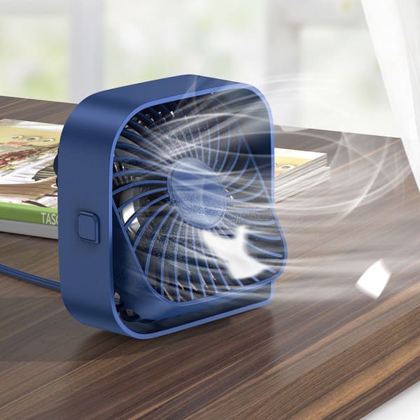 Ventilador de Mesa USB 360° para Home Office - 10cm Energy Express