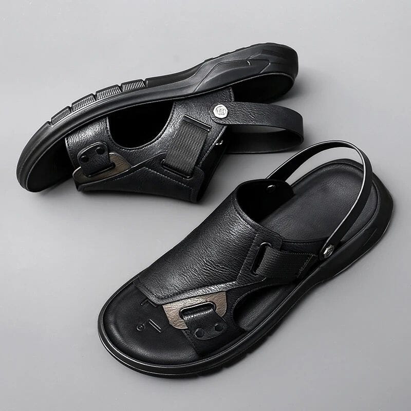 Sandália de Couro Masculina OrtoMax