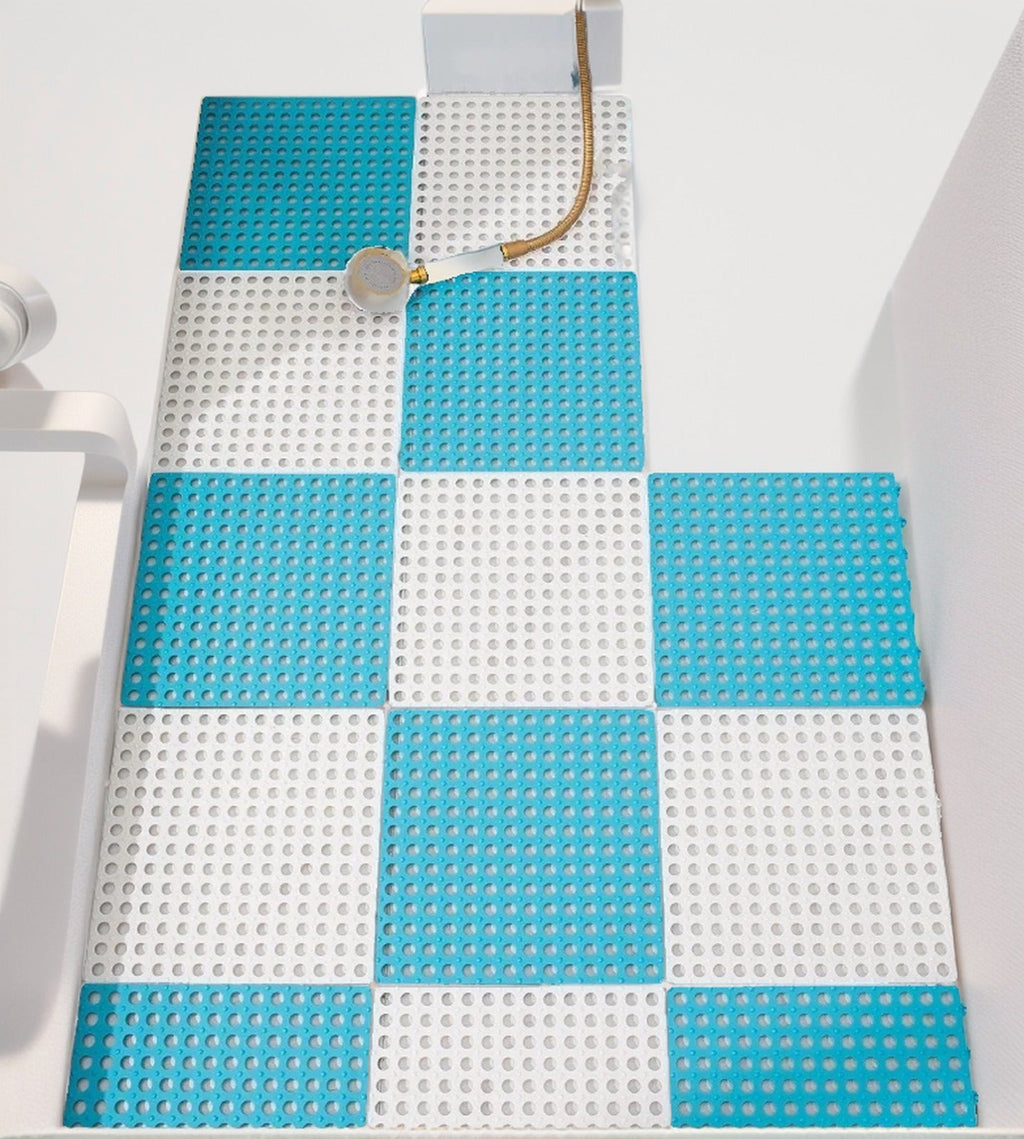 Ladrilhos Antiderrapantes Tapete para Banheiro Kit com 12 Energy Express