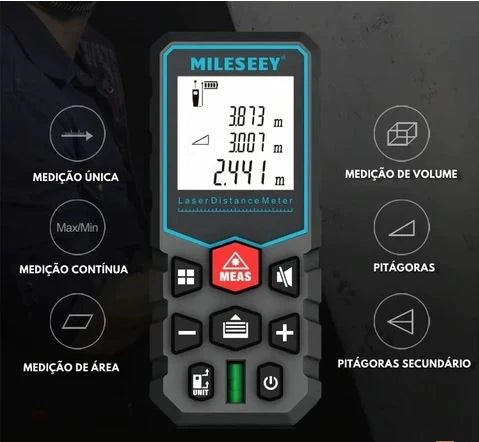 Trena Eletrônica Digital a Laser Profissional