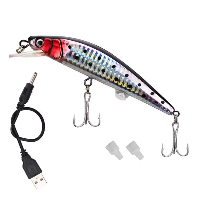 Isca de Pesca Elétrica Recarregável USB com LED e Vibração Energy Express