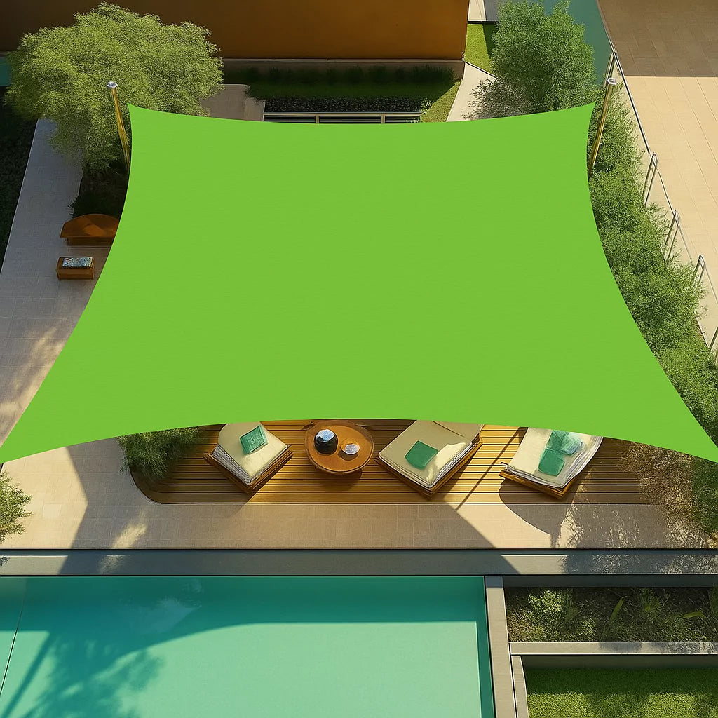 Toldo Impermeável Lona Retangular Colorido Para Cobertura em Área Externa Energy Express verde