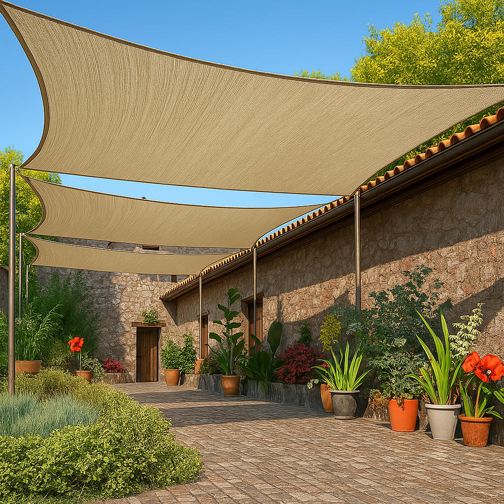 Toldo Impermeável Lona para Cobertura e Garagem Caqui Energy Express