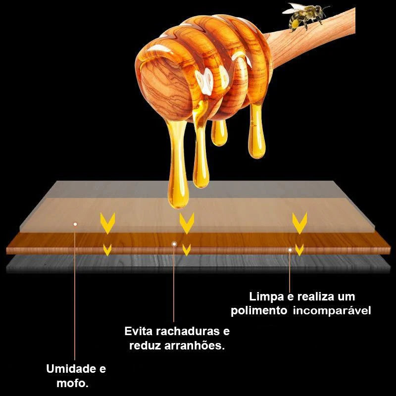 Polidor de Madeira Feito com Cera de Abelha - Proteção e Brilho para Seus Móveis Energy Express