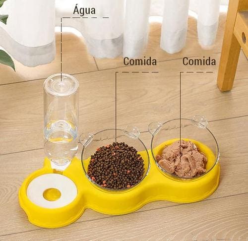 Tigela Ortopédica Anti Vômito para Pets - Bebedouro Automático Energy Express