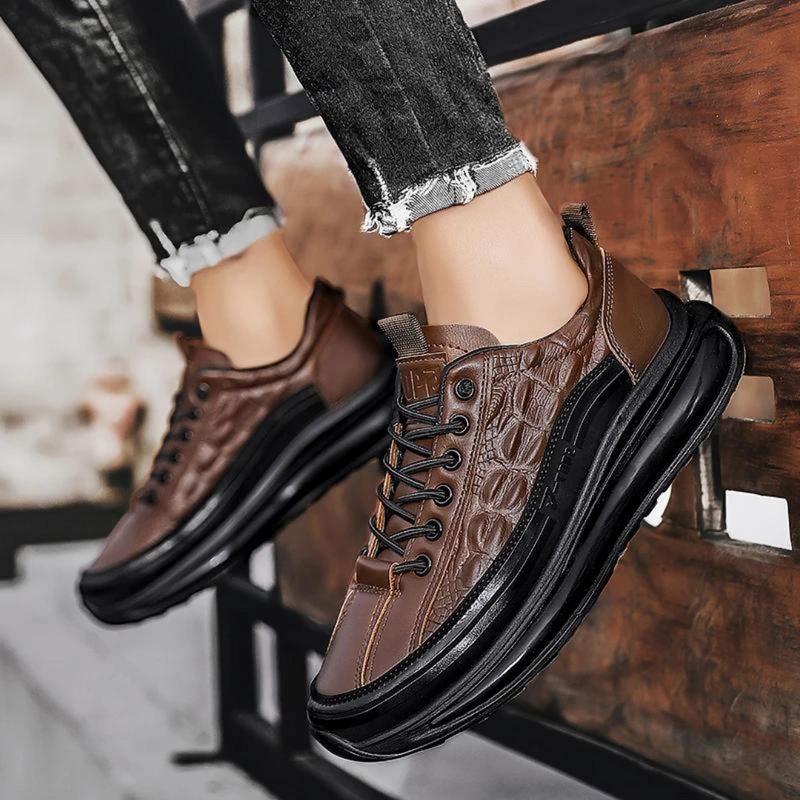 Tênis Masculino de Couro Sport Crocodille