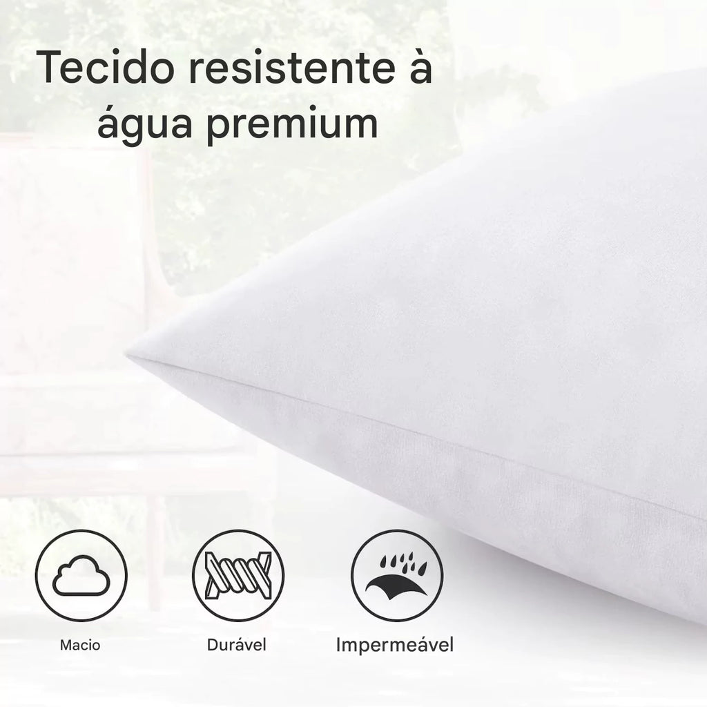 Capa de Almofada Impermeável Externa Quadrada Lisa Energy Express