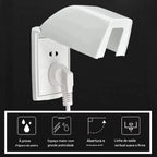 Caixa de Proteção Impermeável para Tomada Externa com Vedação Autoadesiva Energy Express