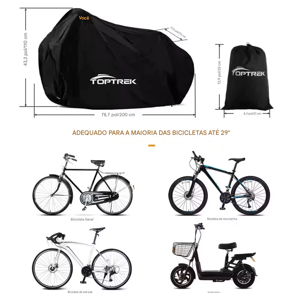 Capa para Bicicleta Impermeável com Proteção Uv - Tamanho Universal Energy Express