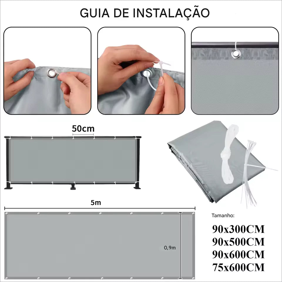 Tela de Privacidade para Cerca e Guarda-Corpo em Varandas Energy Express