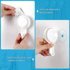 Ganchos de Parede com Fixação Impermeável por Ventosa à Vácuo Energy Express