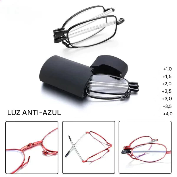 Óculos Dobrável de Grau para Leitura - Anti Luz Azul Energy Express