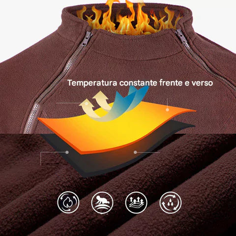 Casaco Masculino Inverno Lã Grossa para Frio Intenso energy express
