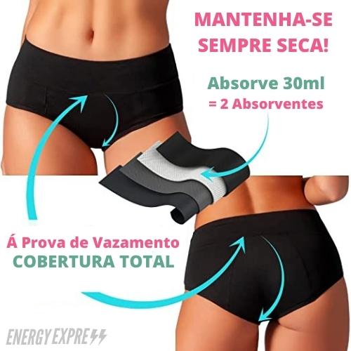 Tamanhos Especiais - Calcinha Absorvente Kit com 3 - DryExtreme