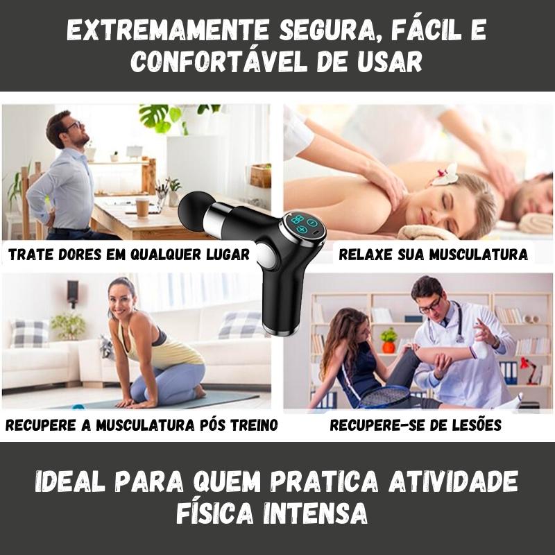 Pistola Massageadora Profissional Liberação Miofascial Energy