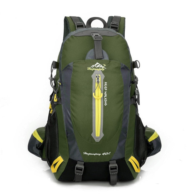Mochila de Camping 40L Impermeável para Trilha e Trekking – Mochila de Aventura em Nylon Resistente Energy Express