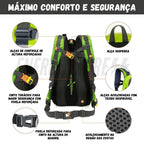 Mochila de Camping 40L Impermeável para Trilha e Trekking – Mochila de Aventura em Nylon Resistente Energy Express