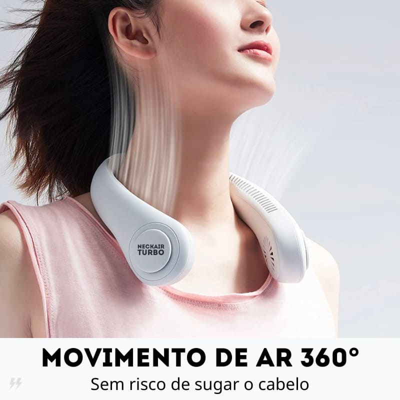 Ventilador Portatil de Pescoço 360° NeckAir Turbo – Recarregável USB Energy Express