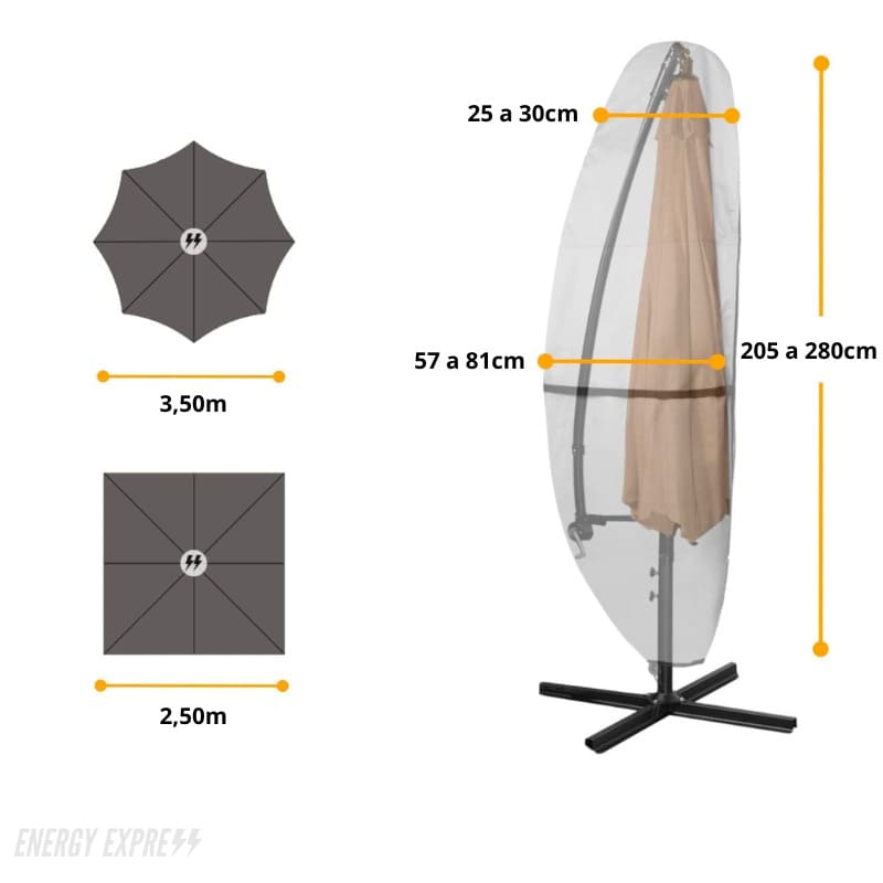 Capa para Guarda Sol Ombrelone Impermeável 210D Energy Express https://energyexpress.com.br/products/capa-para-guarda-sol-ombrelone-energy-express