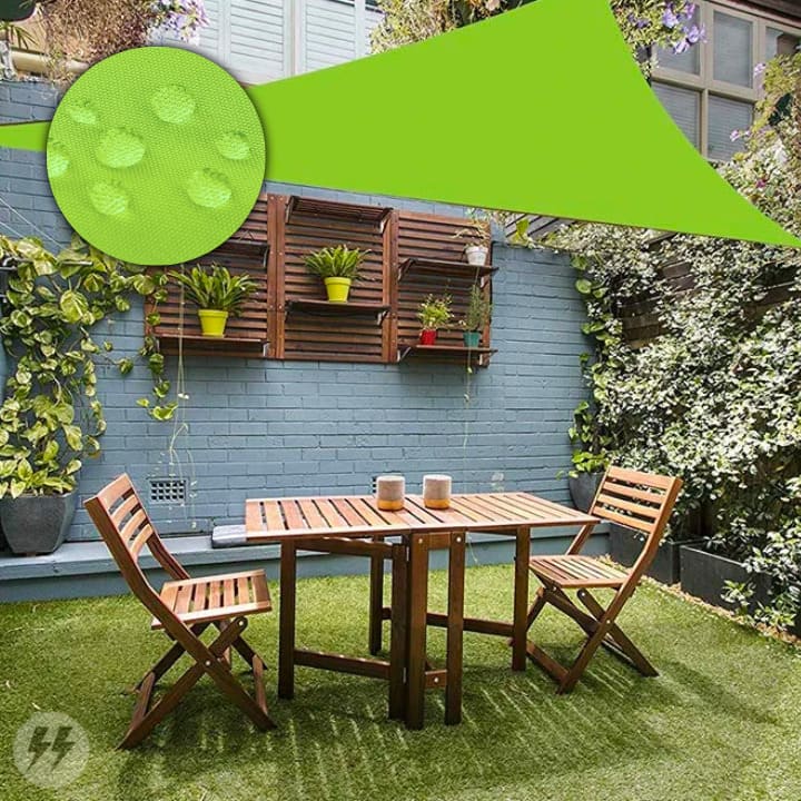 Toldo Impermeável Para Cobertura em Área Externa triangular verde energy express