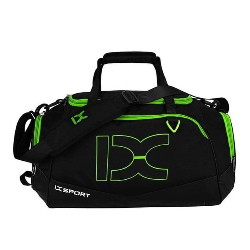 Bolsa Esportiva Masculina Feminina Mala Impermeável X-Sports 2 Preta E Verde Outdoor 042