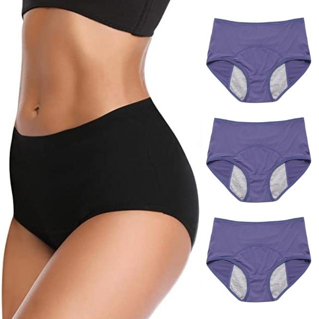 Calcinha Absorvente Incontinência Urinária Feminina Kit Com 3 - Dryextreme Azuis / P Saúde 013