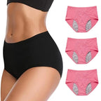 Calcinha Absorvente Incontinência Urinária Feminina Kit Com 3 - Dryextreme Rosas / P Saúde 013