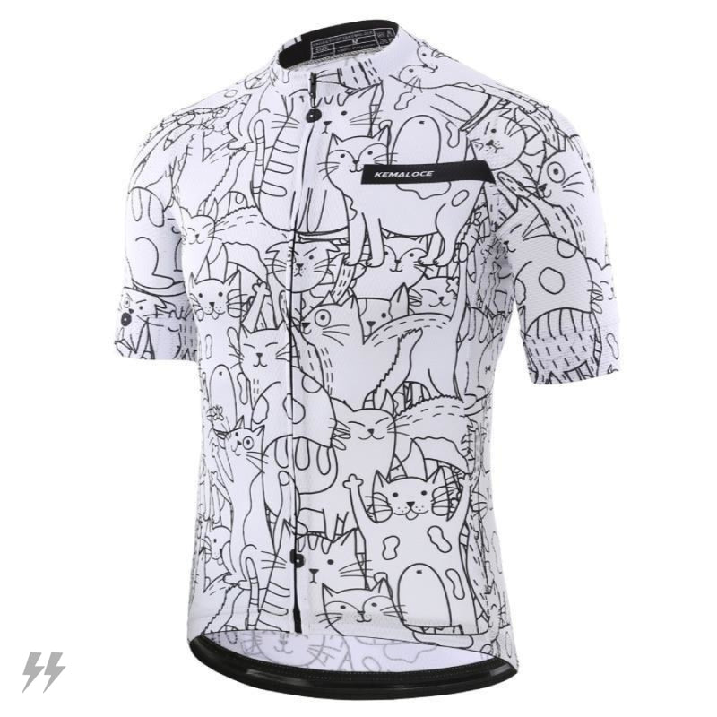 Camisa Ciclismo Unissex Estampada Gatos energy express