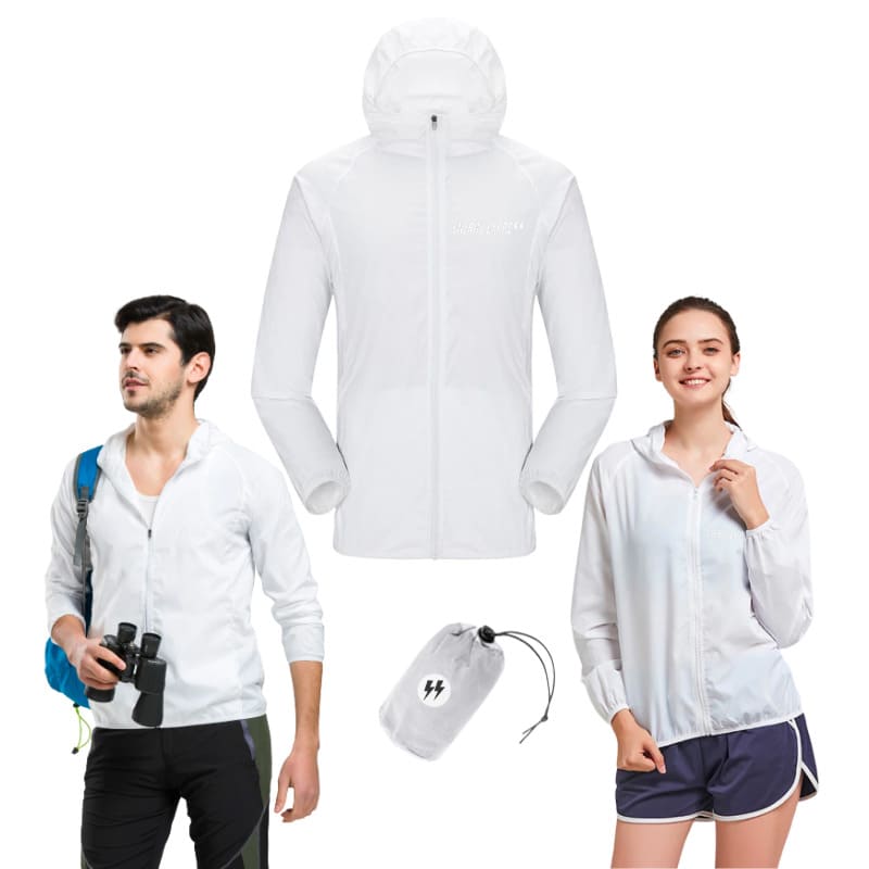 jaqueta corta vento impermeavel energy branca