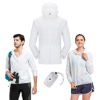 jaqueta corta vento impermeavel energy branca