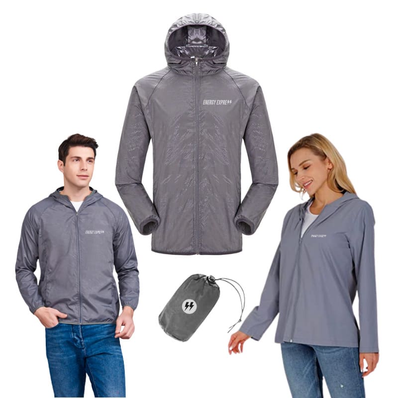 Capa De Chuva Jaqueta Impermeável Masculina Feminina Energy Cinza / S Outdoor 055
