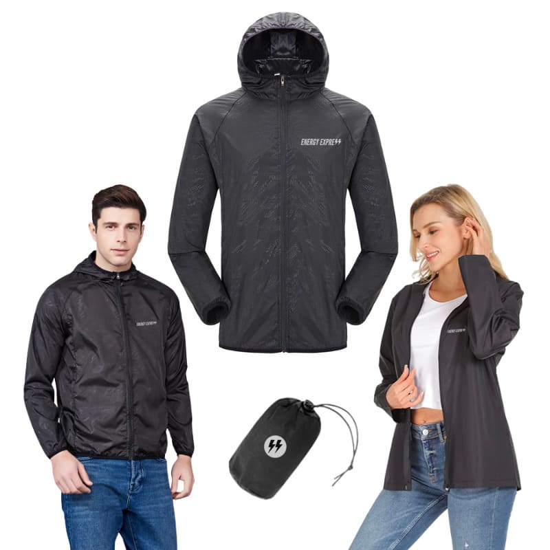 Capa De Chuva Jaqueta Impermeável Masculina Feminina Energy Preta / S Outdoor 055