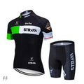 Conjunto Ciclismo Masculino Premium Strava Kit Completo Verde / P Bermuda Outdoor 008